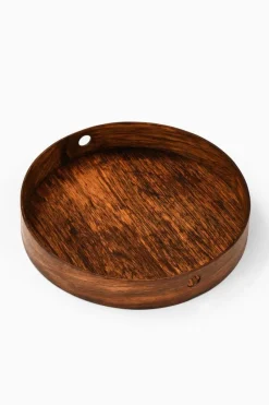 Pamono Round Tray in Rosewood attributed to Torsten Johansson, 1950s><noscript><img width=