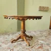 Pamono Round Walnut Game Table, 1890s> Game Tables