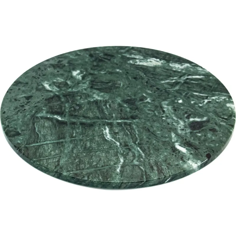 Sale Pamono Rounded Dark Green Marble Cheese Plate