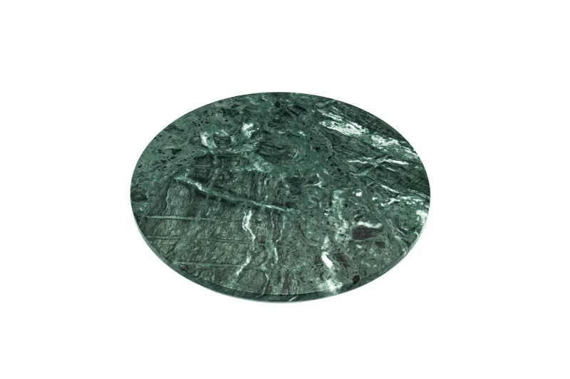 Sale Pamono Rounded Dark Green Marble Cheese Plate