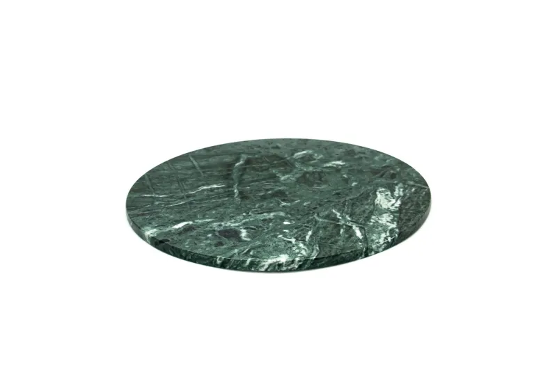 Sale Pamono Rounded Dark Green Marble Cheese Plate