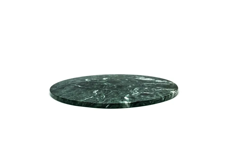 Sale Pamono Rounded Dark Green Marble Cheese Plate