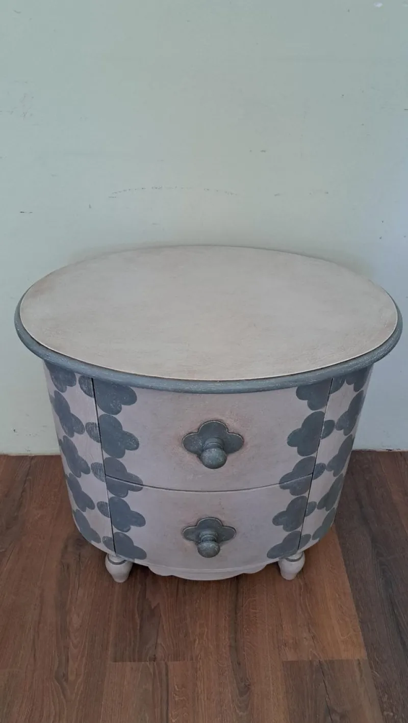 Pamono Rounded Lacquered Side Cabinet> Nightstands