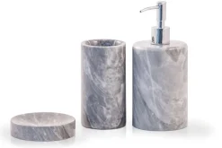 Online Pamono Rounded Soap Dispenser in Black Marquina Marble