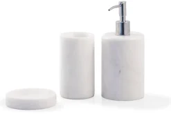 Hot Pamono Rounded Soap Dispenser in White Carrara Marble