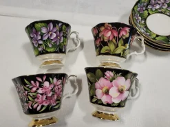 Pamono Royal Albert English Bone China Tea Set, 1970s, Set of 8> Coffee & Tea Service