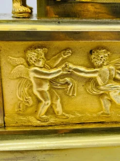 Pamono Royal Empire Fire-Gilt Mantel or Pendulum Clock, Paris, 1805-1815><noscript><img width=