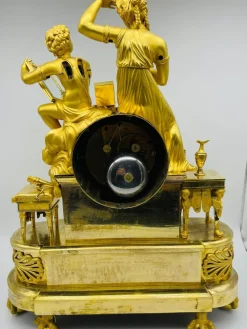 Pamono Royal Empire Fire-Gilt Mantel or Pendulum Clock, Paris, 1805-1815><noscript><img width=