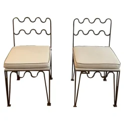 Outlet Pamono Royere Inspired Bronze Side Chairs by Atelier Cabanel, Set of 2