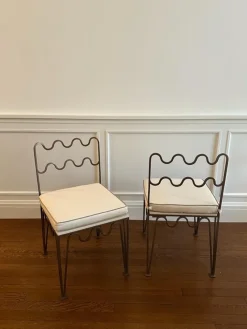 Outlet Pamono Royere Inspired Bronze Side Chairs by Atelier Cabanel, Set of 2