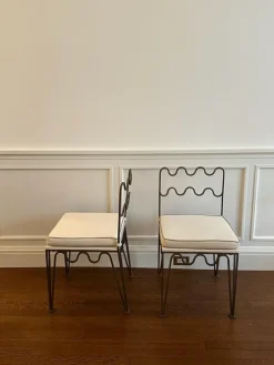 Outlet Pamono Royere Inspired Bronze Side Chairs by Atelier Cabanel, Set of 2