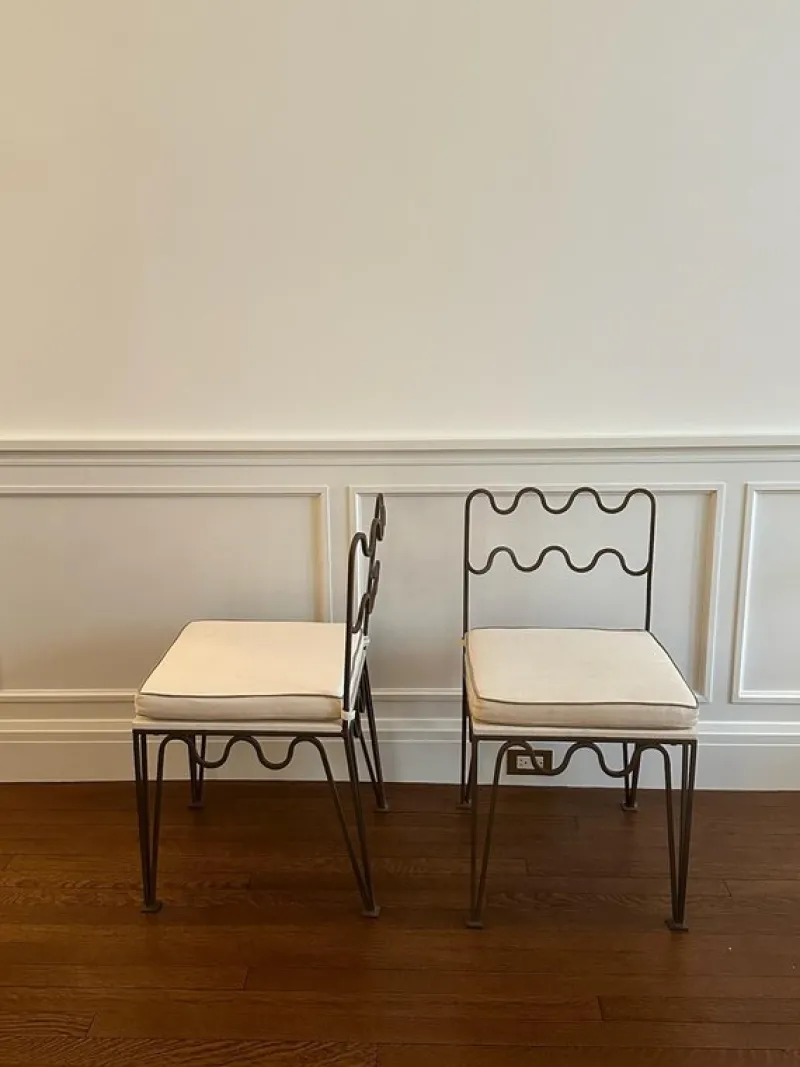 Outlet Pamono Royere Inspired Bronze Side Chairs by Atelier Cabanel, Set of 2