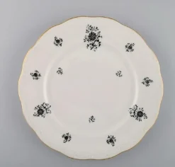 Pamono Rubens Dinner Porcelain Plates with Floral Motifs from KPM, Berlin, 1940s, Set of 12> Dinner Plates & Bowls