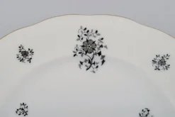 Pamono Rubens Dinner Porcelain Plates with Floral Motifs from KPM, Berlin, 1940s, Set of 12><noscript><img width=