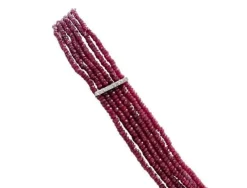 Hot Pamono Rubies, Diamonds and White Gold Necklace