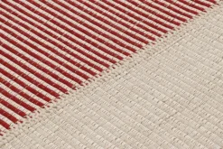 Outlet Pamono Rug & Kilims Kilim with Textural Cream, Red, and Beige Stripes