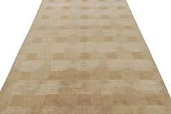 Pamono Rug in Beige-Brown Geometric Patterns from R&K Principal Jahanshah Nazmiyal><noscript><img width=