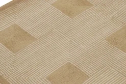 Pamono Rug in Beige-Brown Geometric Patterns from R&K Principal Jahanshah Nazmiyal><noscript><img width=