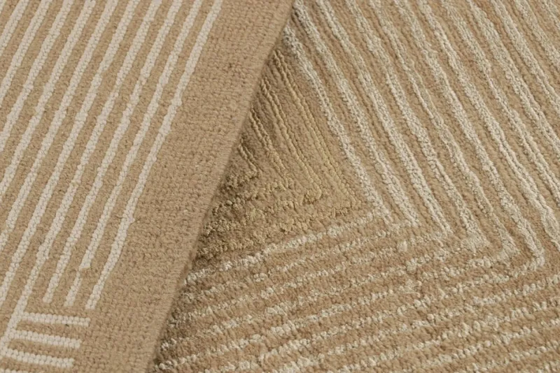 Pamono Rug in Beige-Brown Geometric Patterns from R&K Principal Jahanshah Nazmiyal> Carpets & Textiles|Carpets & Textiles