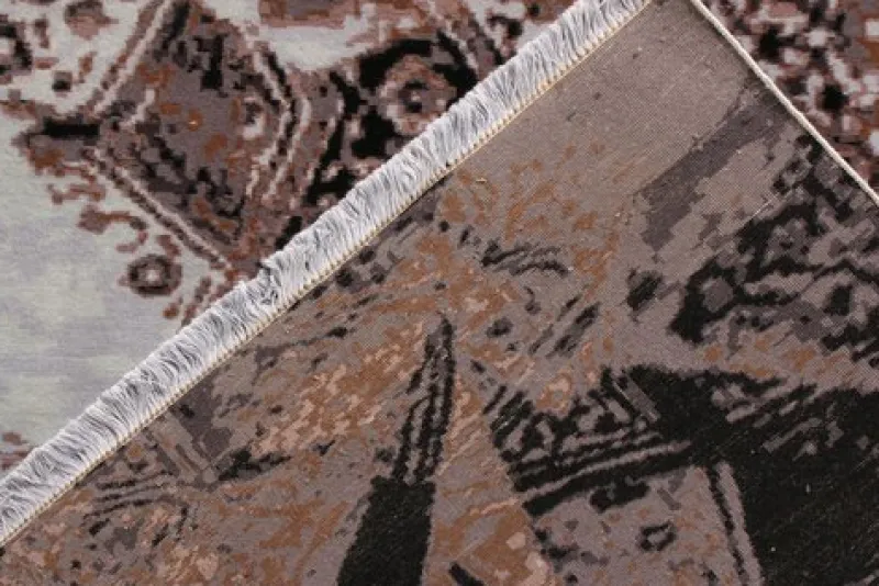 Pamono Rug in Blue and Beige-Brown Abstract Pattern from R&K Principal Jahanshah Nazmiyal> Carpets & Textiles|Carpets & Textiles