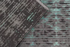 Pamono Rug in Blue and Gray Abstract Pattern from R&K Principal Jahanshah Nazmiyal><noscript><img width=