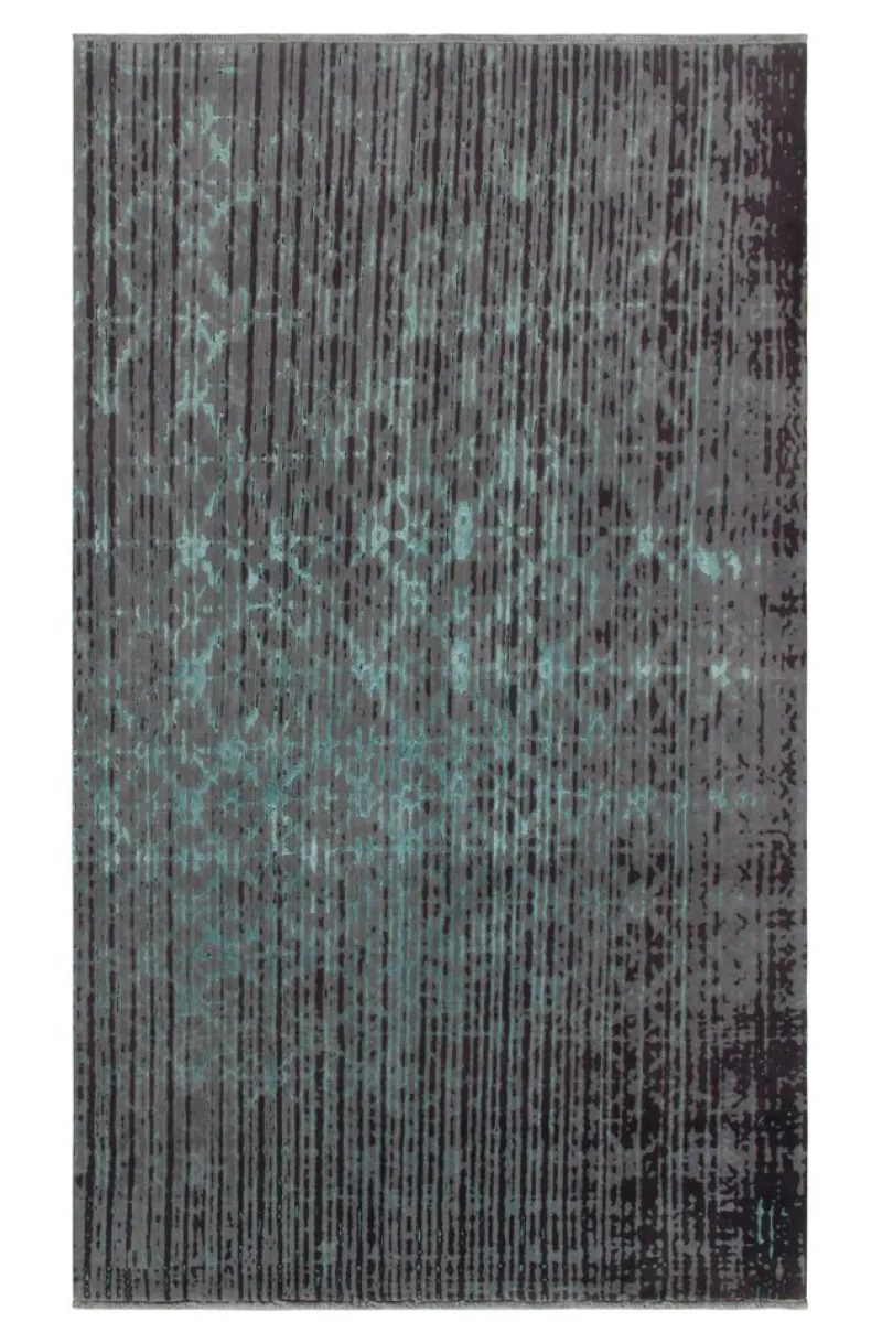 Pamono Rug in Blue and Gray Abstract Pattern from R&K Principal Jahanshah Nazmiyal> Carpets & Textiles|Carpets & Textiles