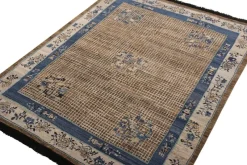 Discount Pamono Rug in Blue Medallion Style from R&K Principal Jahanshah Nazmiyal