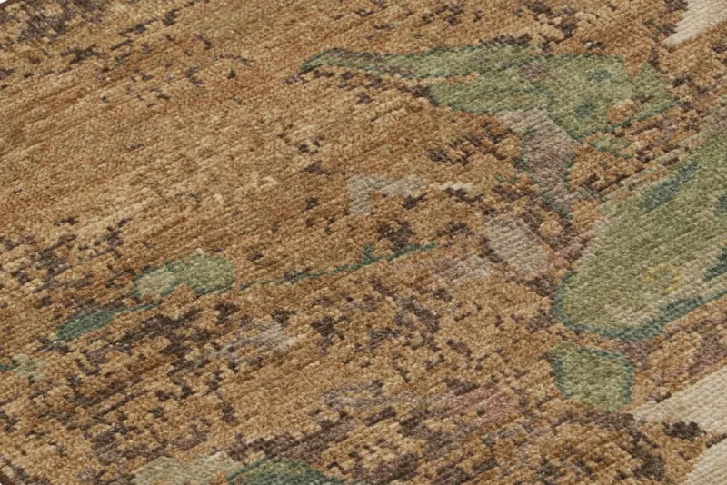 Pamono Rug in Brown with Floral Patterns from R&K Principal Jahanshah Nazmiyal> Carpets & Textiles|Carpets & Textiles