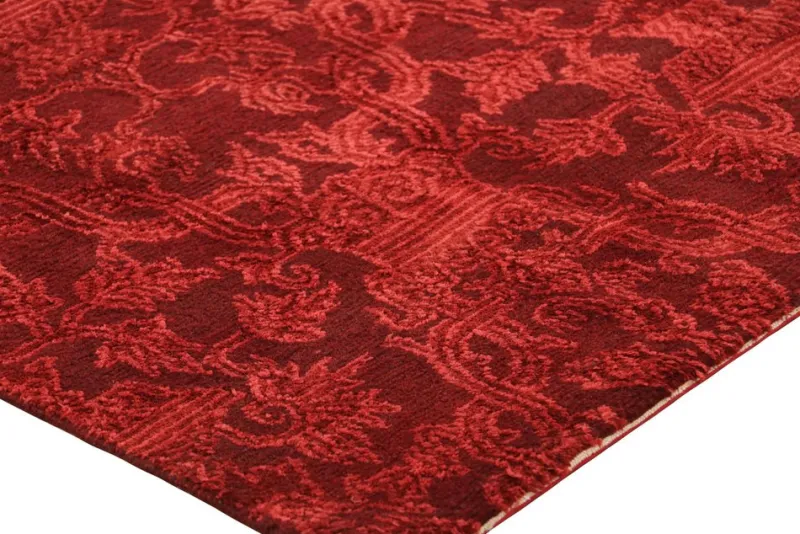 Pamono Rug in Burgundy with Floral Patterns from R&K Principal Jahanshah Nazmiyal> Carpets & Textiles|Carpets & Textiles