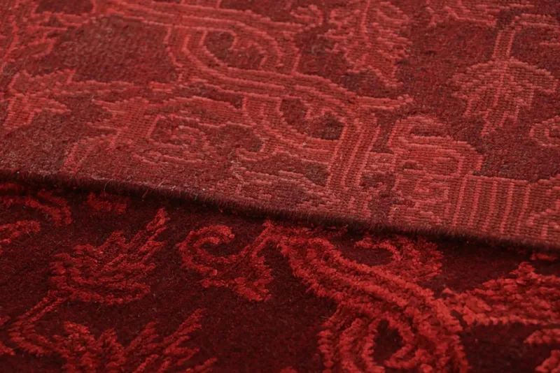 Pamono Rug in Burgundy with Floral Patterns from R&K Principal Jahanshah Nazmiyal> Carpets & Textiles|Carpets & Textiles
