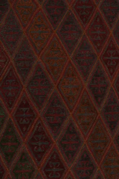 Pamono Rug in Burgundy with Geometric Patterns from R&K Principal Jahanshah Nazmiyal><noscript><img width=