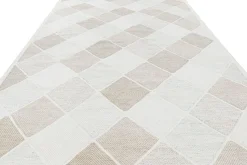 New Pamono Rug in Cream with Geometric Pattern from R&K Principal Jahanshah Nazmiyal