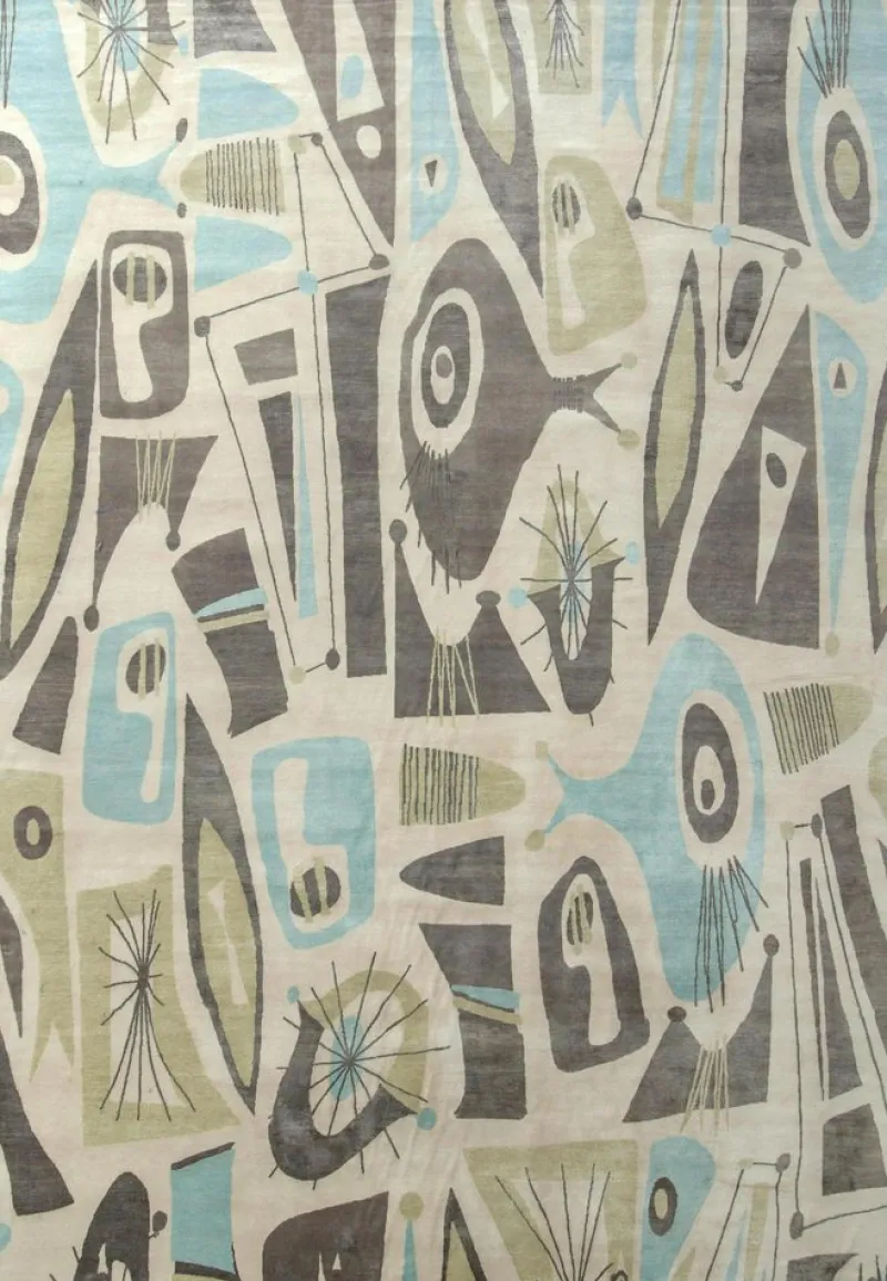 Pamono Rug in Geometric Pattern from R&K Principal Jahanshah Nazmiyal> Carpets & Textiles|Carpets & Textiles