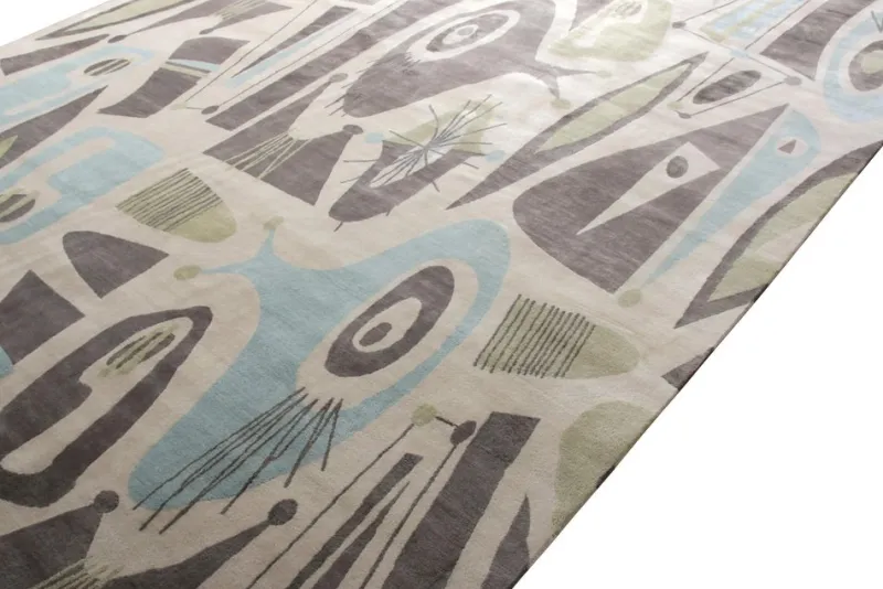 Pamono Rug in Geometric Pattern from R&K Principal Jahanshah Nazmiyal> Carpets & Textiles|Carpets & Textiles