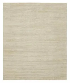 Best Pamono Rug in Ivory Tone-on-Tone Stripe from R&K Principal Jahanshah Nazmiyal
