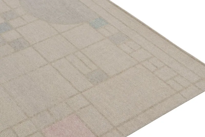 Outlet Pamono Rug in Polychromatic Geometric Patterns from R&K Principal Jahanshah Nazmiyal