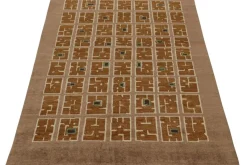Pamono Rug in Tones of Brown with Patterns from R&K Principal Jahanshah Nazmiyal><noscript><img width=