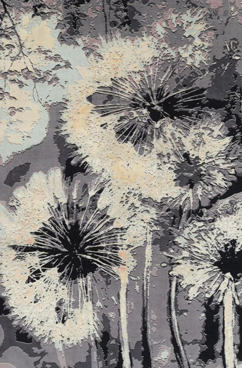 Pamono Rug with Abstract Floral Pattern Dandelion from R&K Principal Jahanshah Nazmiyal> Carpets & Textiles|Carpets & Textiles