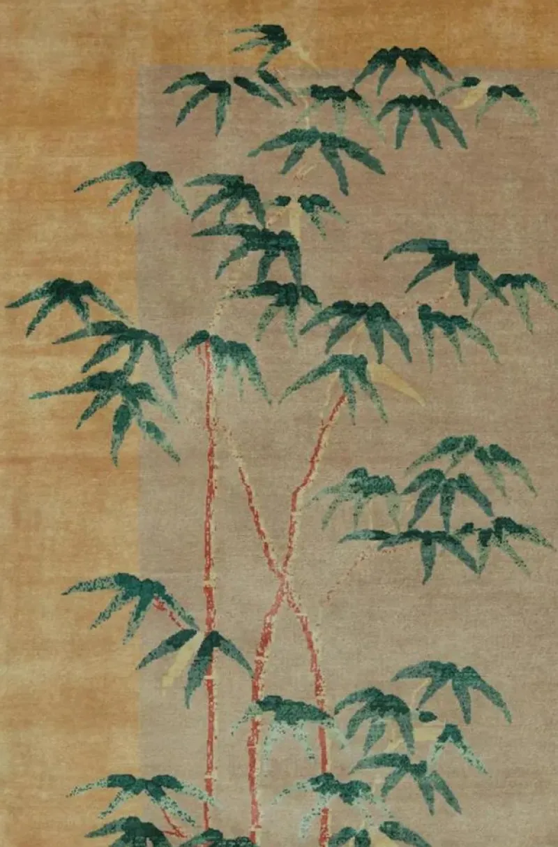 Pamono Rug with Bamboo Floral Patterns from R&K Principal Jahanshah Nazmiyal> Carpets & Textiles|Carpets & Textiles