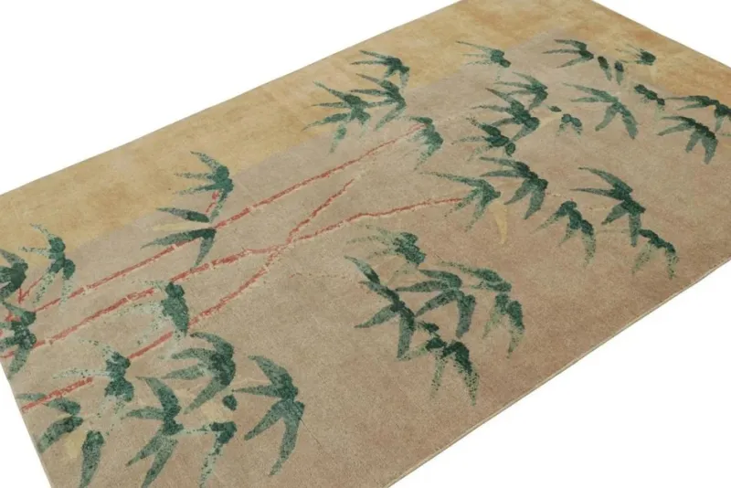 Pamono Rug with Bamboo Floral Patterns from R&K Principal Jahanshah Nazmiyal> Carpets & Textiles|Carpets & Textiles
