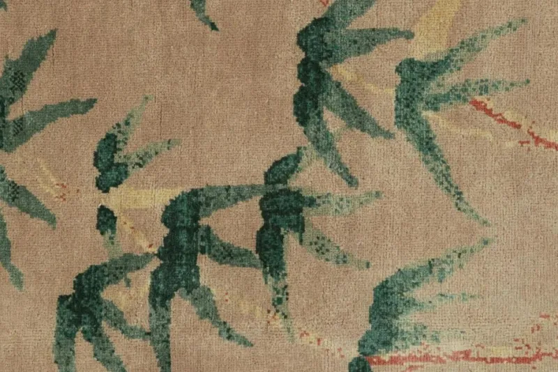 Pamono Rug with Bamboo Floral Patterns from R&K Principal Jahanshah Nazmiyal> Carpets & Textiles|Carpets & Textiles
