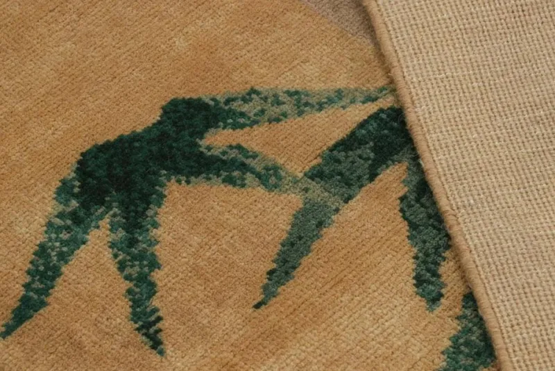 Pamono Rug with Bamboo Floral Patterns from R&K Principal Jahanshah Nazmiyal> Carpets & Textiles|Carpets & Textiles