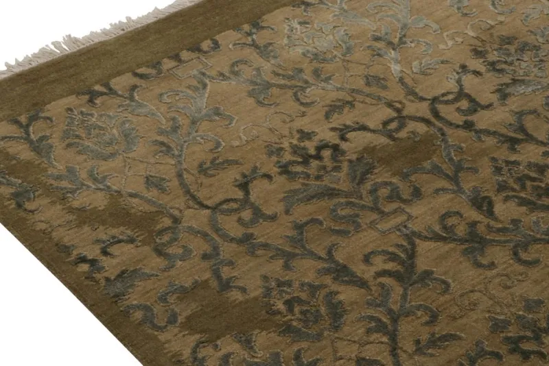 Clearance Pamono Rug with Blue Floral Patterns from R&K Principal Jahanshah Nazmiyal