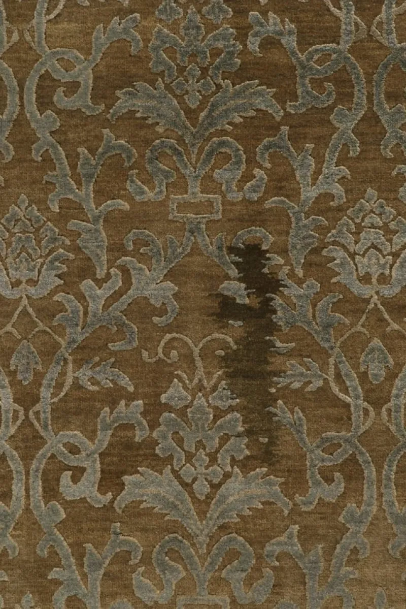 Clearance Pamono Rug with Blue Floral Patterns from R&K Principal Jahanshah Nazmiyal