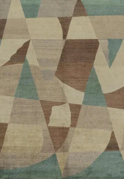 Pamono Rug with Blue Geometric Patterns from R&K Principal Jahanshah Nazmiyal> Carpets & Textiles|Carpets & Textiles