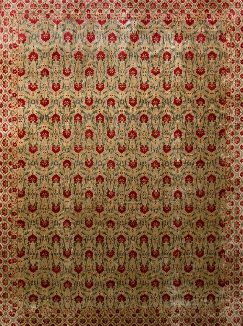 Pamono Rug with Floral Pattern from R&K Principal Jahanshah Nazmiyal> Carpets & Textiles|Carpets & Textiles