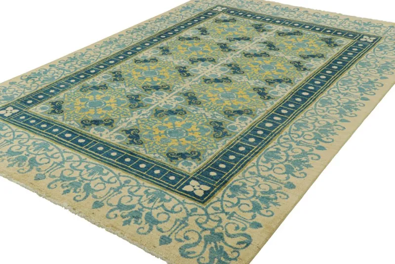 Pamono Rug with Floral Patterns from R&K Principal Jahanshah Nazmiyal> Carpets & Textiles|Carpets & Textiles