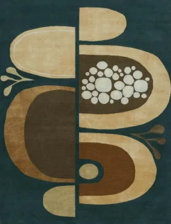 Sale Pamono Rug with Geometric Patterns from R&K Principal Jahanshah Nazmiyal