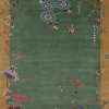 New Pamono Rug with Geometric Pattern and Pictorials from R&K Principal Jahanshah Nazmiyal