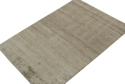 Pamono Rug with Hand-Knotted Silk Stripe from R&K Principal Jahanshah Nazmiyal> Carpets & Textiles|Carpets & Textiles